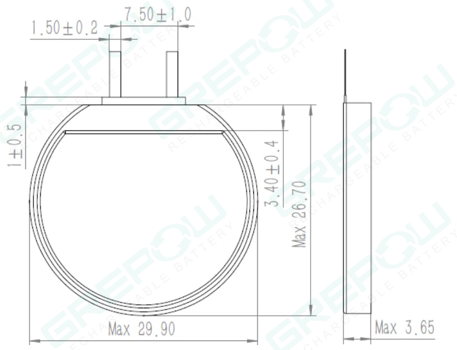 圆形电池型号结构图 圆形电池型号结构图