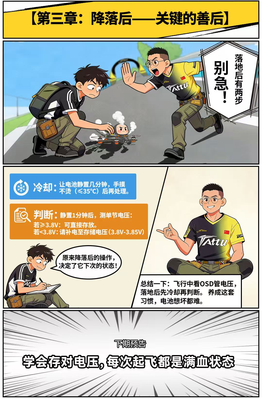 降落后 关键的善后 降落后 关键的善后