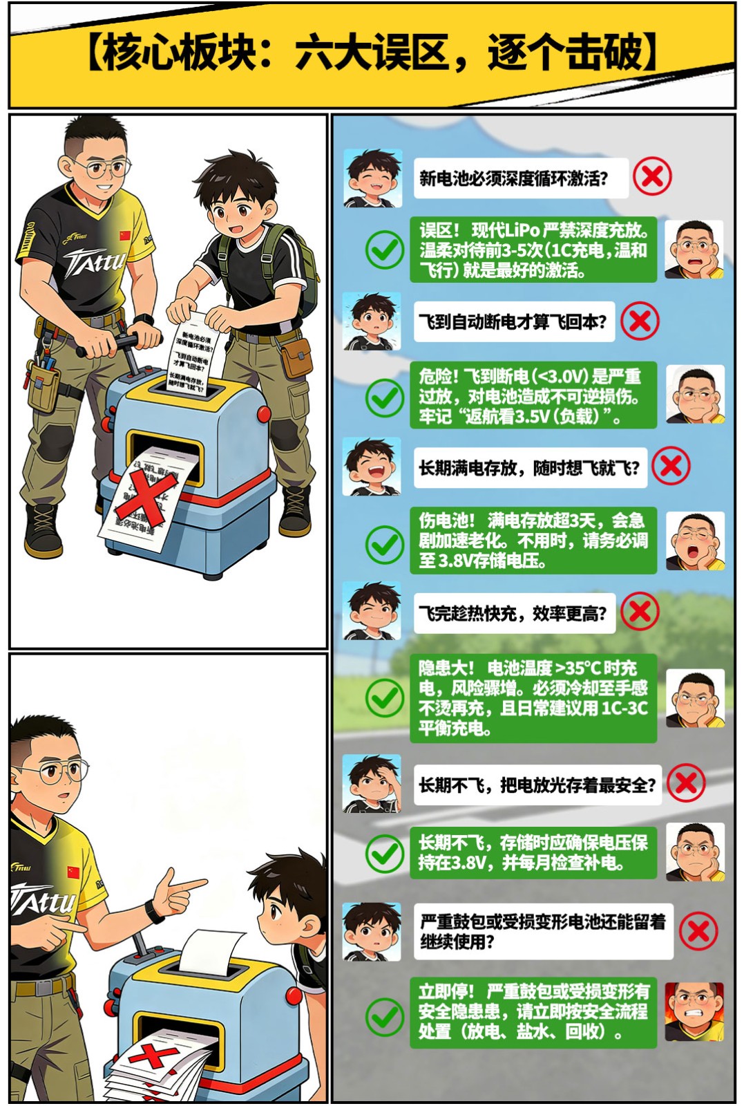 穿越机电池养护方法