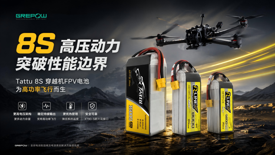 8S穿越机电池